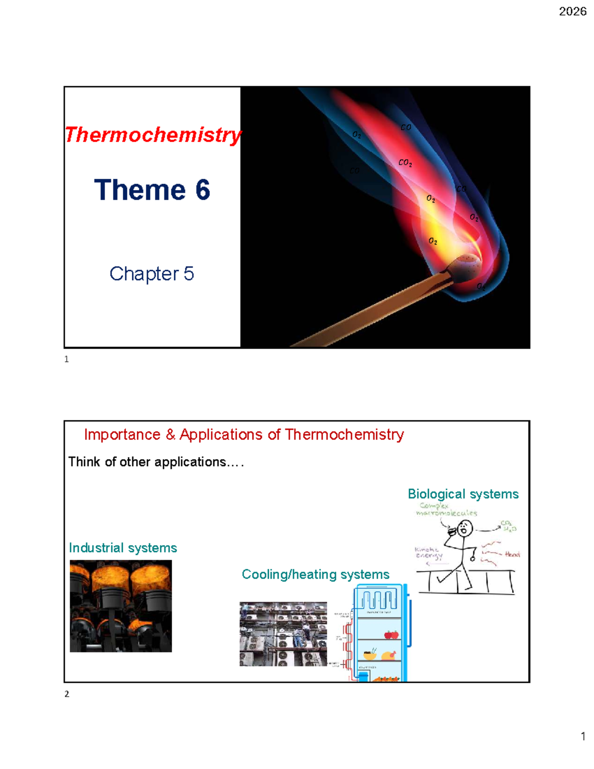 2026 Thermochemistry: Chapter 5 - Heat Capacity and Applications - Studocu