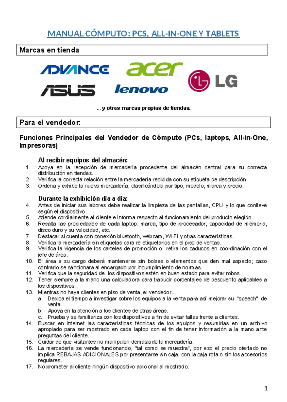 19. Manual de computadoras - MANUAL CÓMPUTO: PCS, ALL-IN-ONE Y TABLETS ...