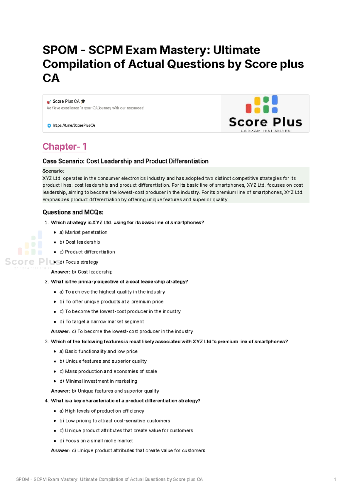 SPOM SCPM Exam Mastery: Comprehensive Study Guide with Actual Questions ...