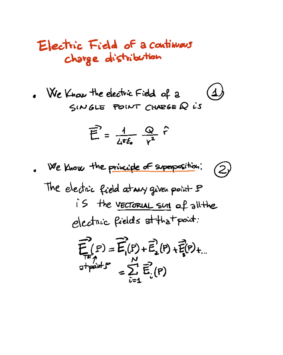 Continuous Charge Distribution and Electric Field Calculations (PHYS ...