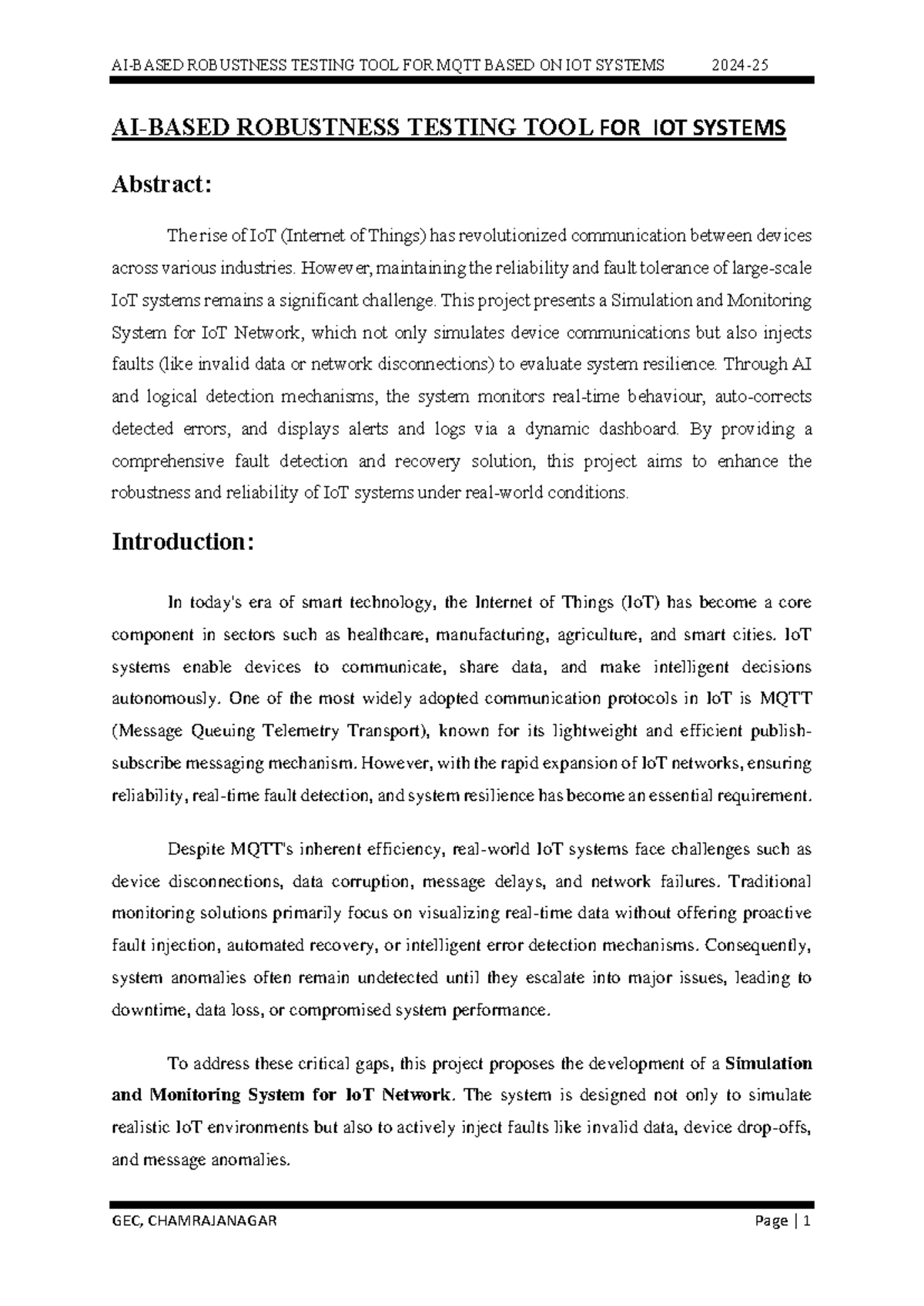 Robustness Testing Tool for MQTT in IoT Systems: A Simulation Approach ...