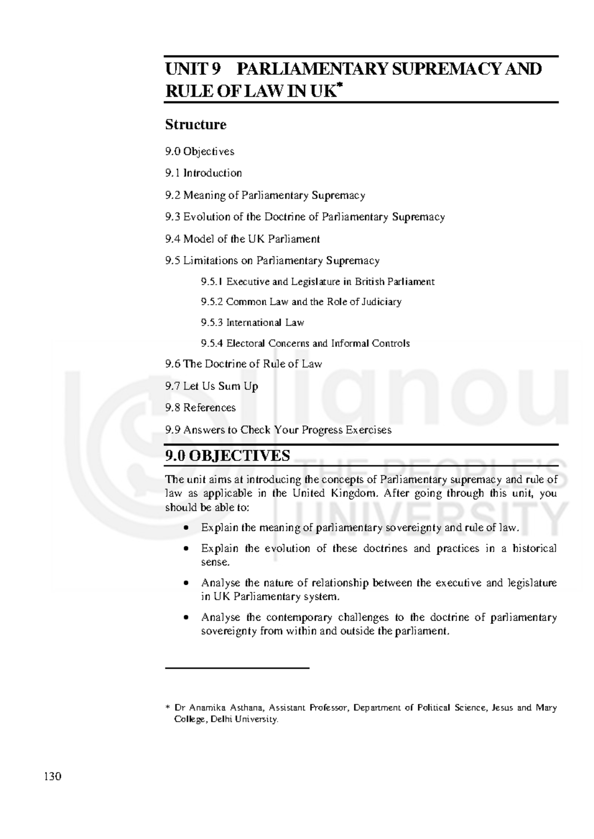 Comparative Analysis of Parliamentary Supremacy & Rule of Law in UK ...