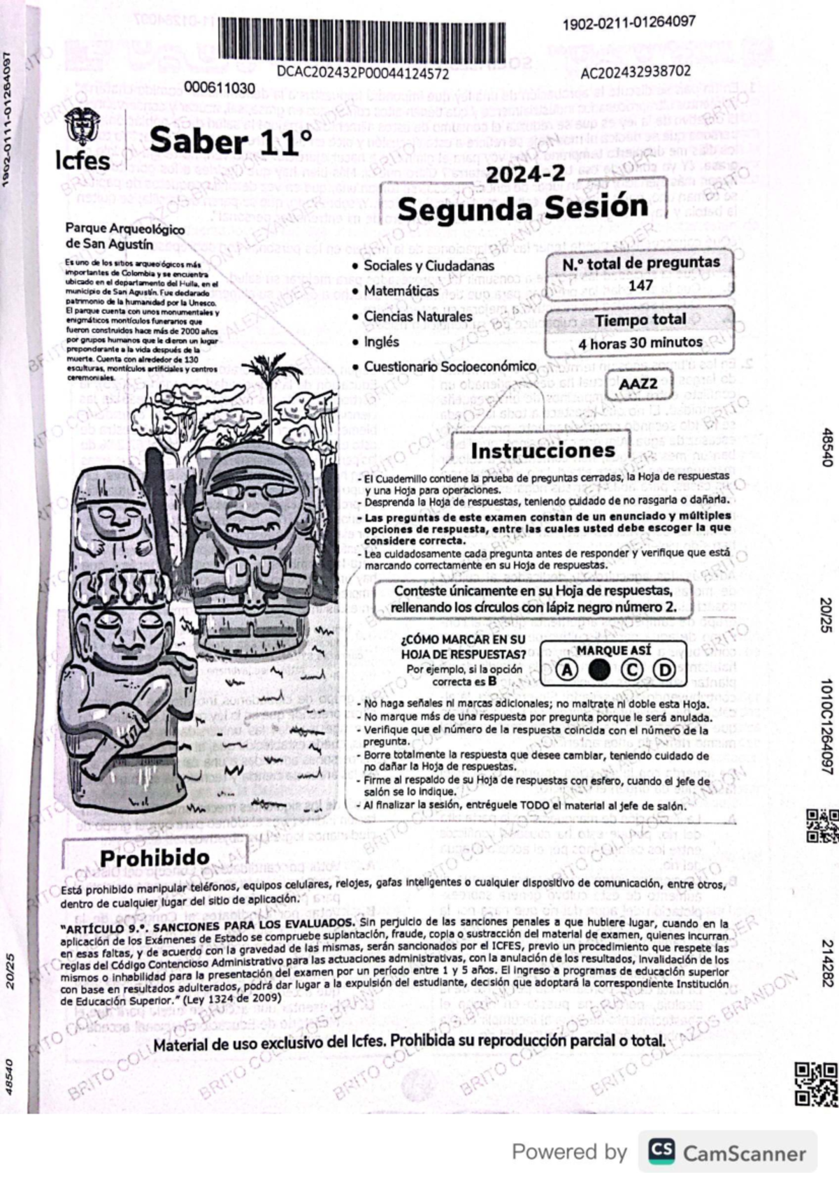 Saber 11 Sociales y Ciudadanas 2.ª sesión - Banco de Preguntas y ...
