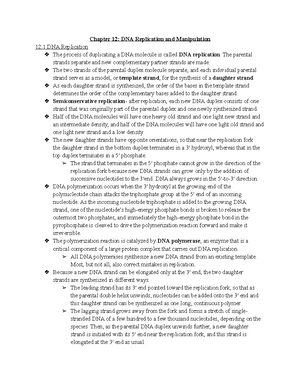 Genetic Engineering - Study Notes & Assignments - Studocu