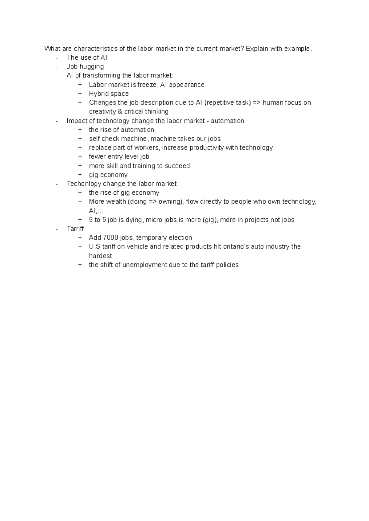 Labor Market Characteristics & AI Impact: Current Trends & Examples ...