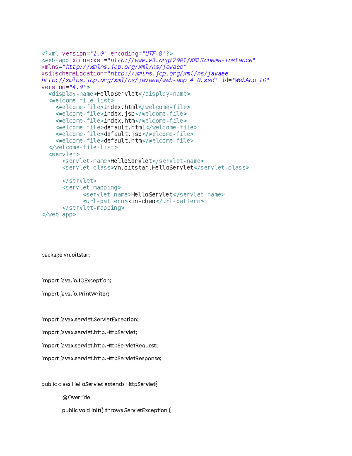 Xml version