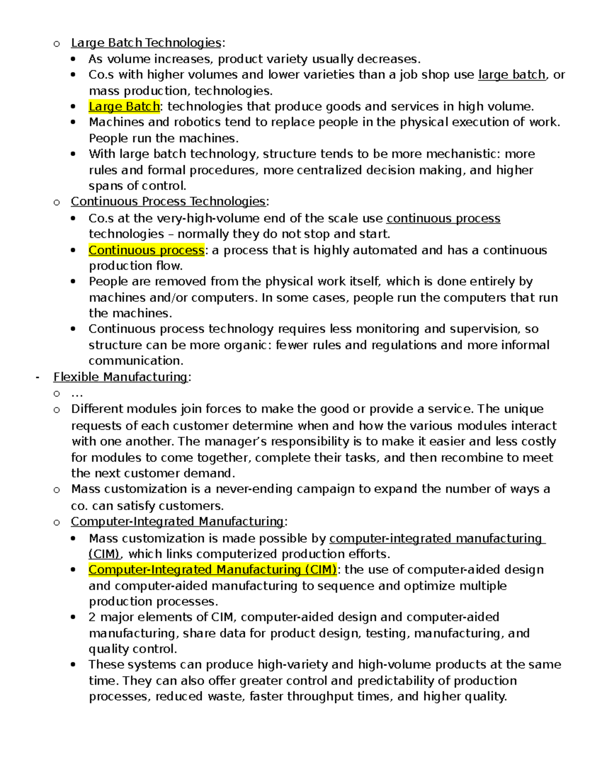 Large Batch & Continuous Process Technologies in Management Accounting ...
