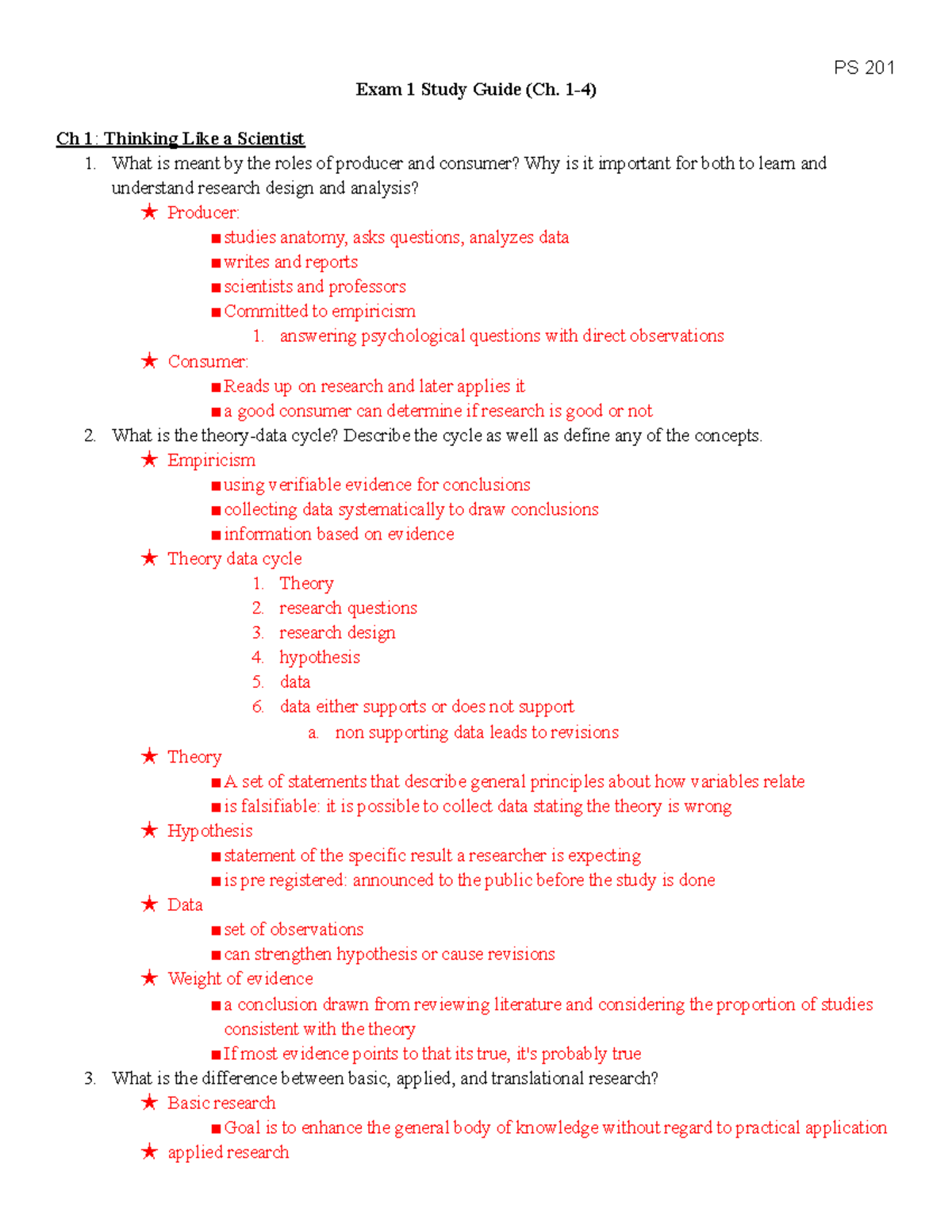 Midterm Exam Study Guide for Course Code XYZ123 - Exam 1 Study Guide ...