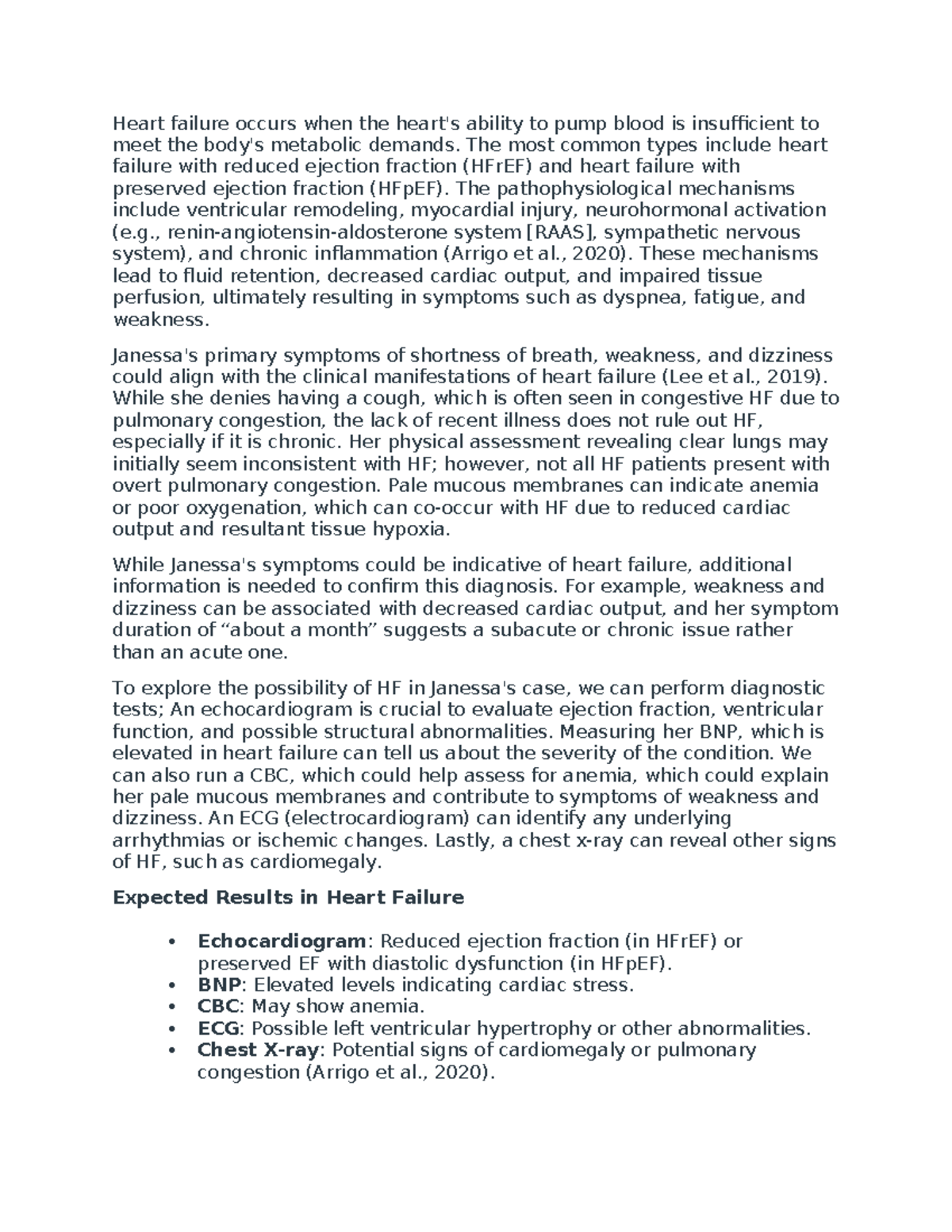 NURS 302 Week 3 Discussion: Understanding Heart Failure Mechanisms ...