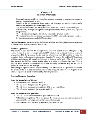 Microcontroller and basics assignment - Microprocessor - Studocu
