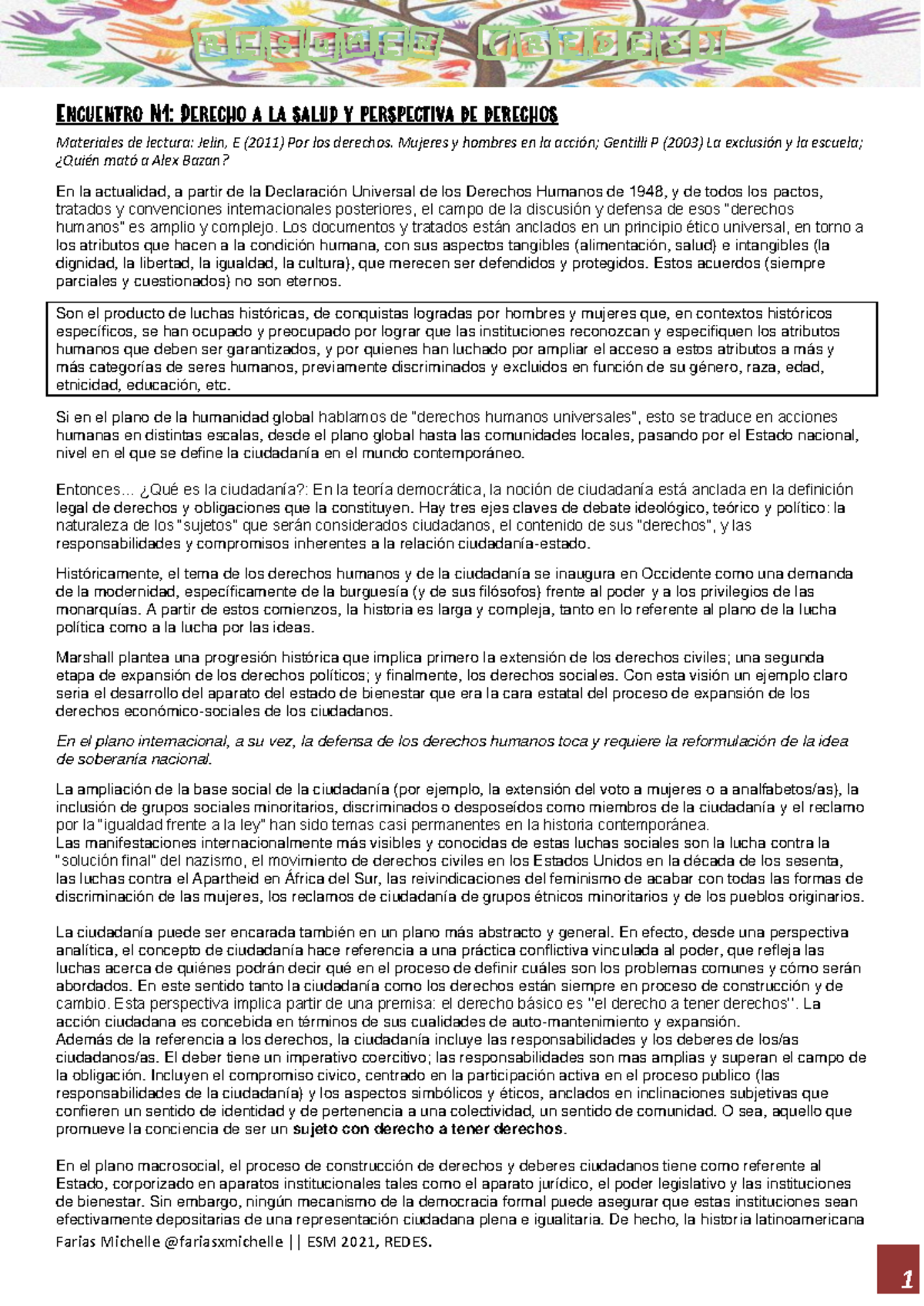 Resumen de Redes y Sistemas de Salud - ESM 2021, Perspectivas y ...