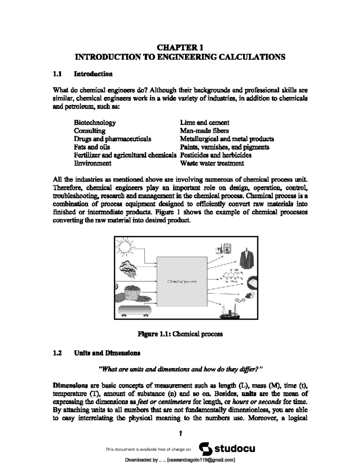 Chem Eng Principles Lecture Notes: Introduction to Engineering ...