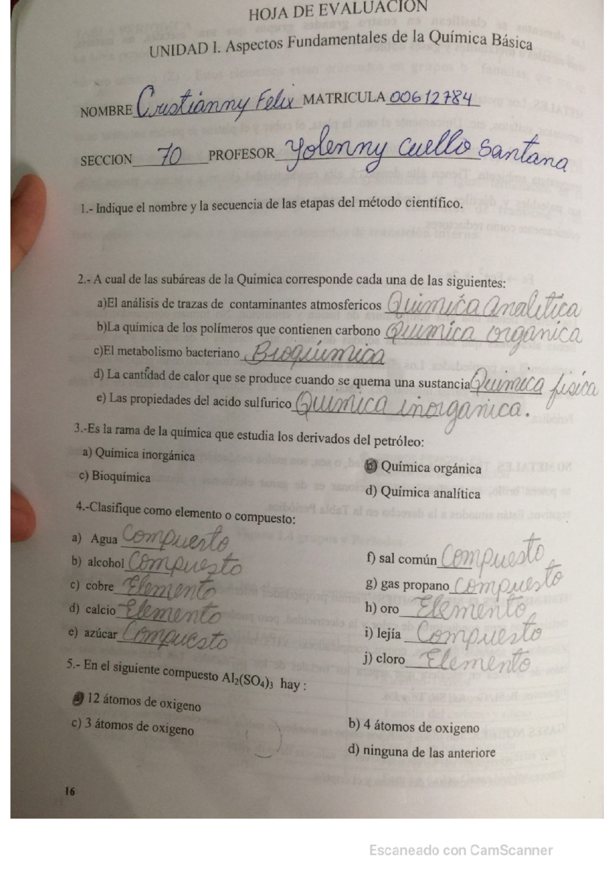 Unidad de 1 Química básica,  lleno completo - Document Preview