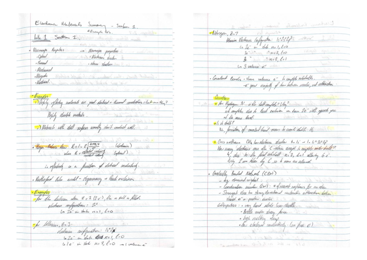 PHYS396 Summary: Key Concepts in Material Properties and Behavior - Studocu