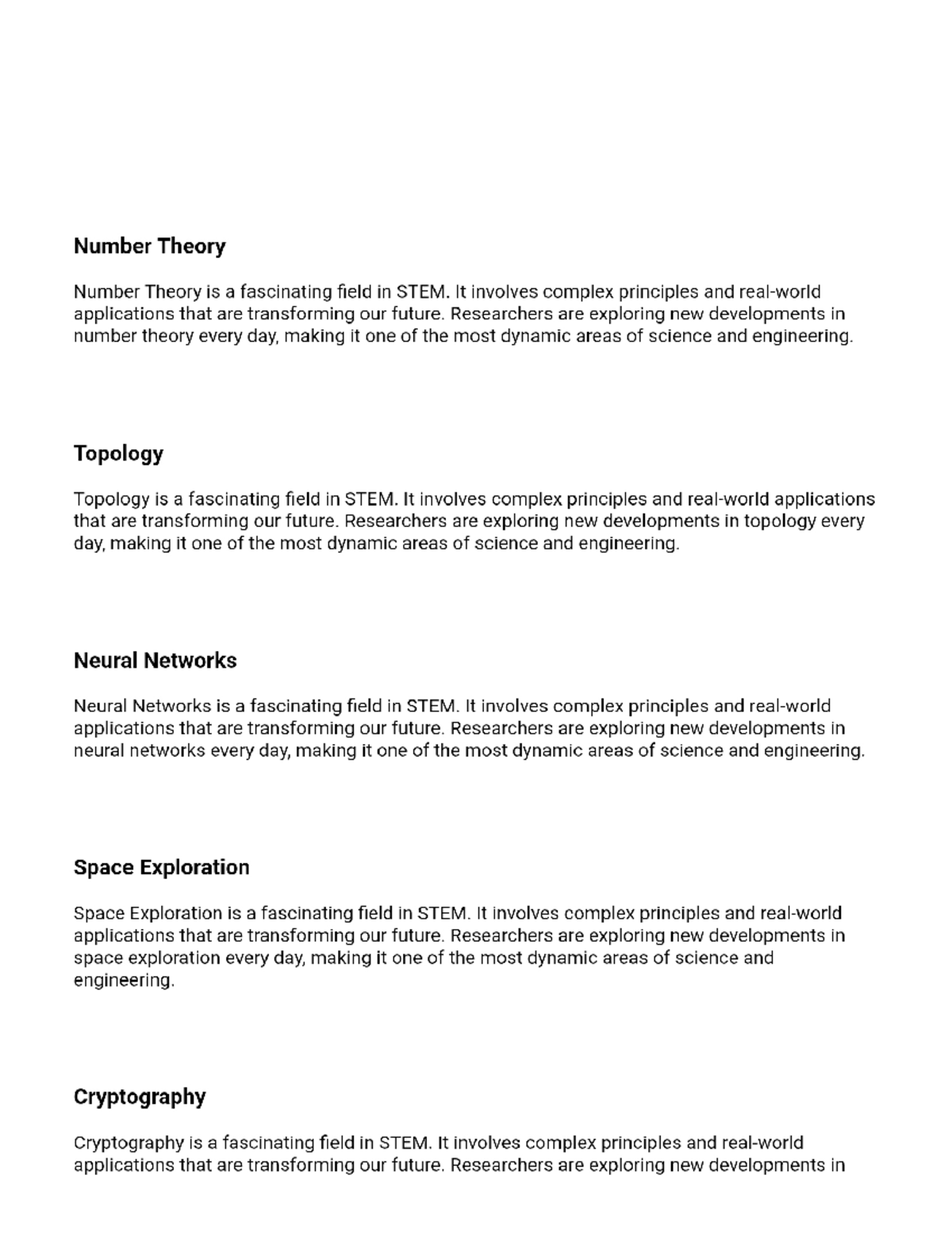 STEM Course Content: Exploring Key Fields in Science & Engineering ...