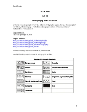 GEOL 1301 - Lab 03: Identification and Classification of Sedimentary ...