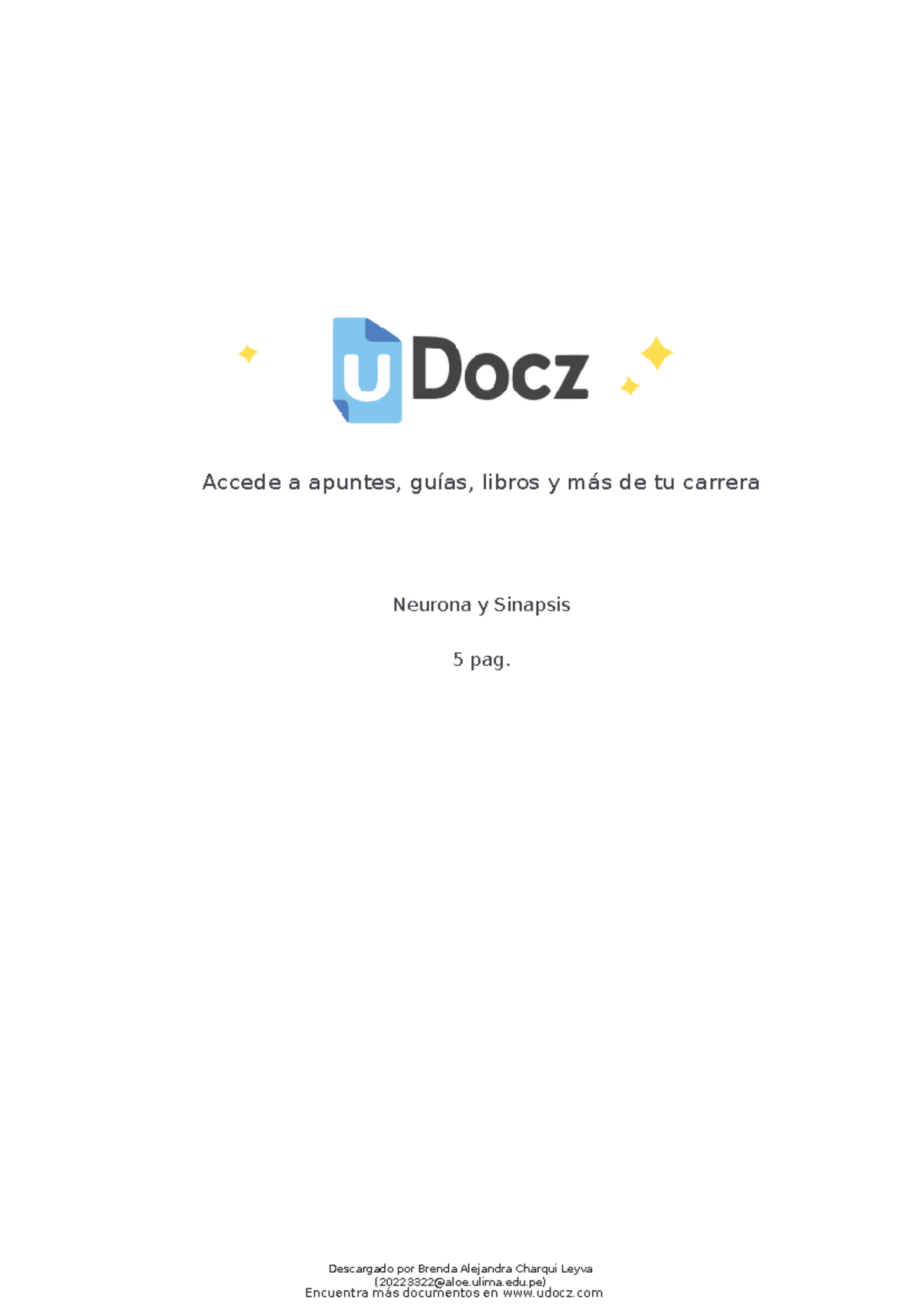 Neurona y sinapsis 524212 downloadable 3602613 - Accede a apuntes ...