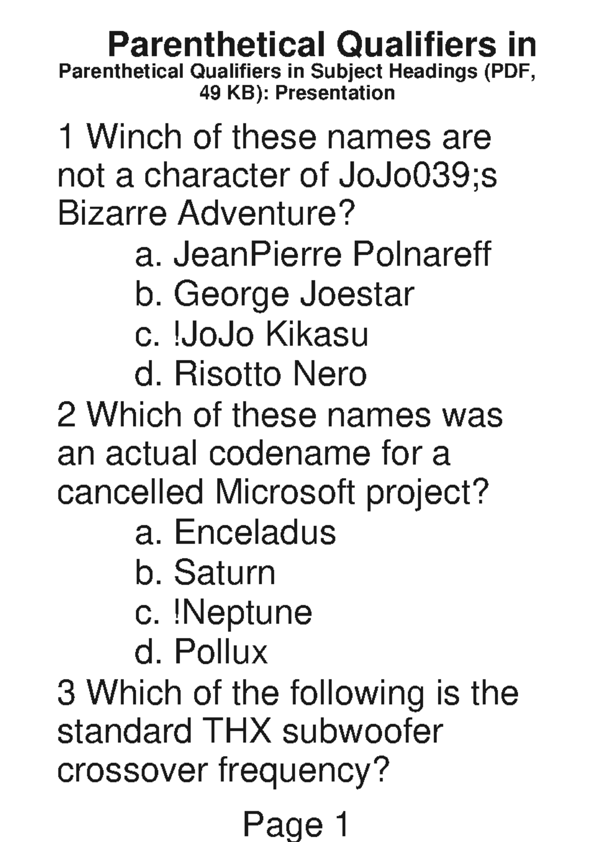 Parenthetical Qualifiers in Subject Headings (PDF, 49 KB)-Infomation-4 ...
