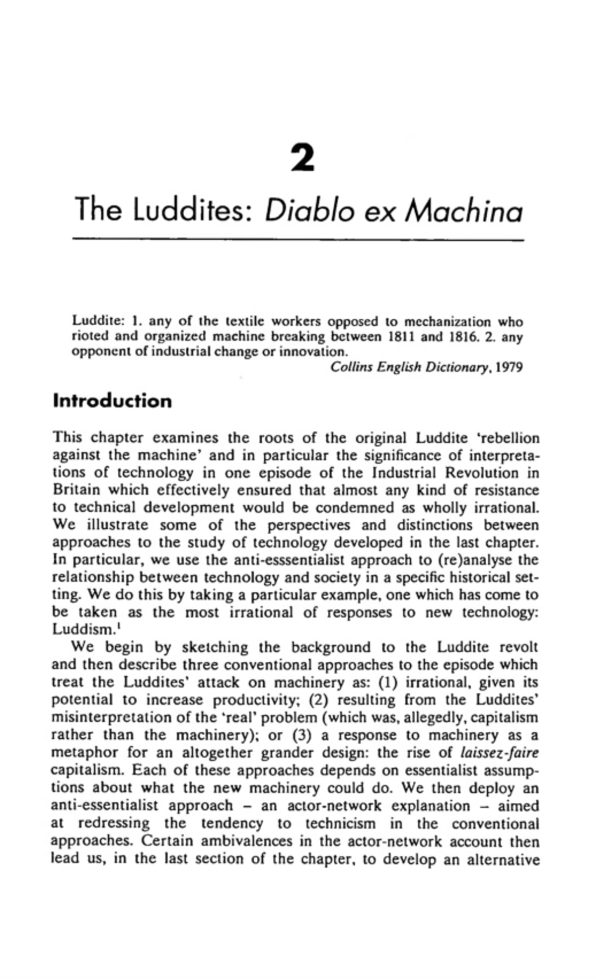 LUDD 101: The Luddites and Their Resistance to Industrial Change - Studocu