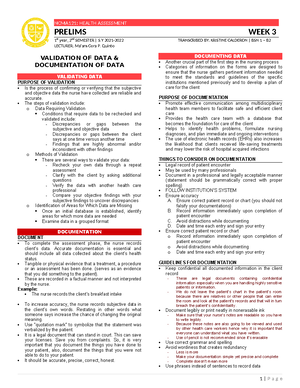 WEEK 5 - Assessment OF Integ - NCMA 121: HEALTH ASSESSMENT ASSESSMENT ...
