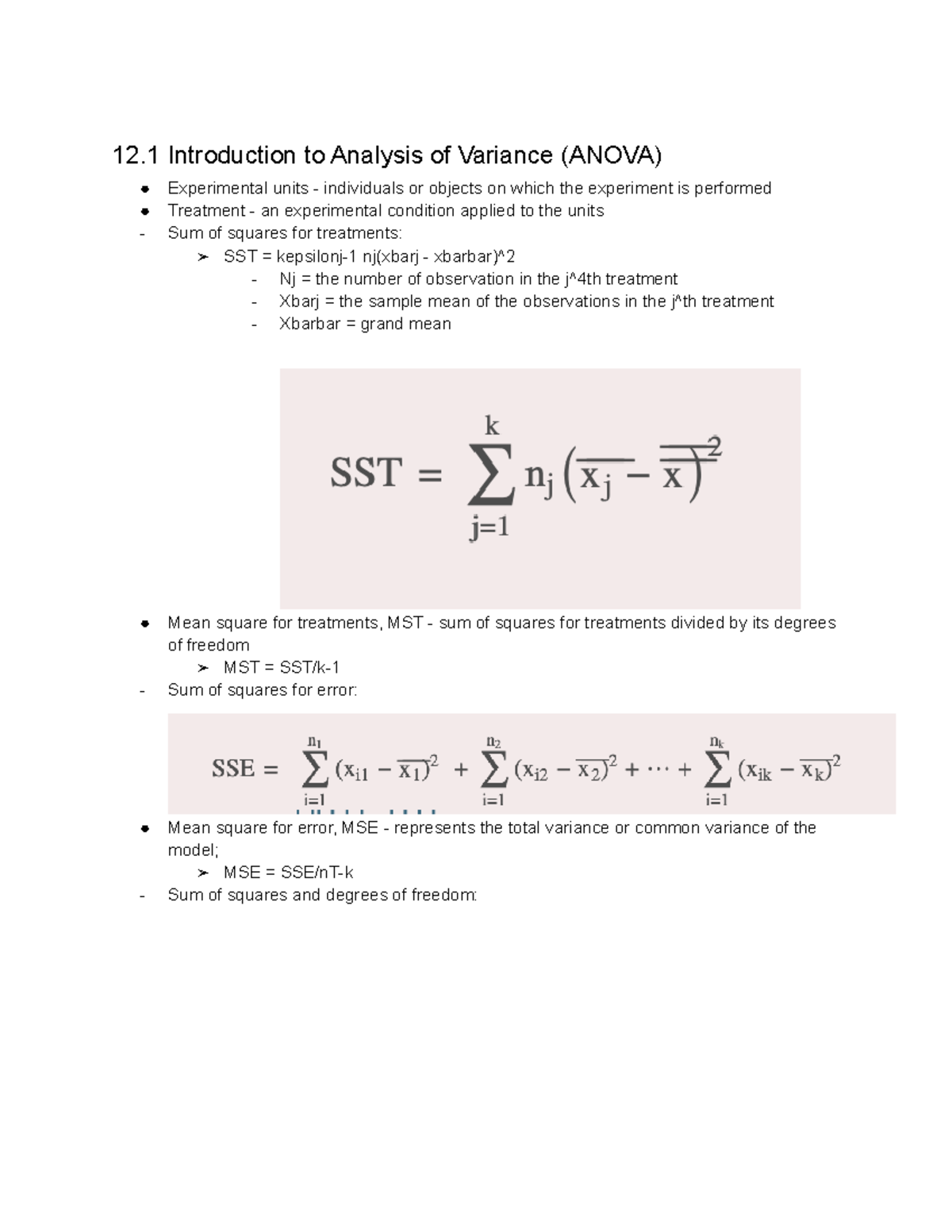 Chapter 12 - Analysis of Variance (ANOVA) Concepts and Techniques - Studocu