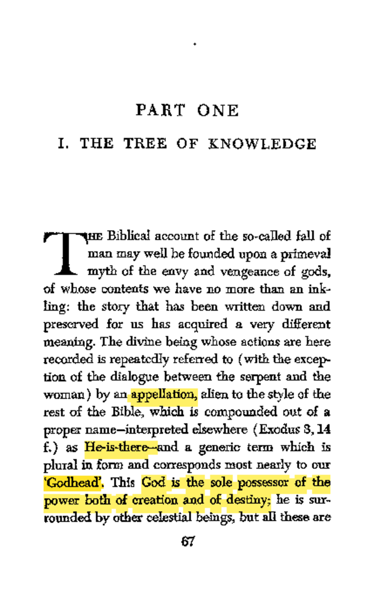 The Tree of Knowledge: Analyzing the Fall of Man - Studocu