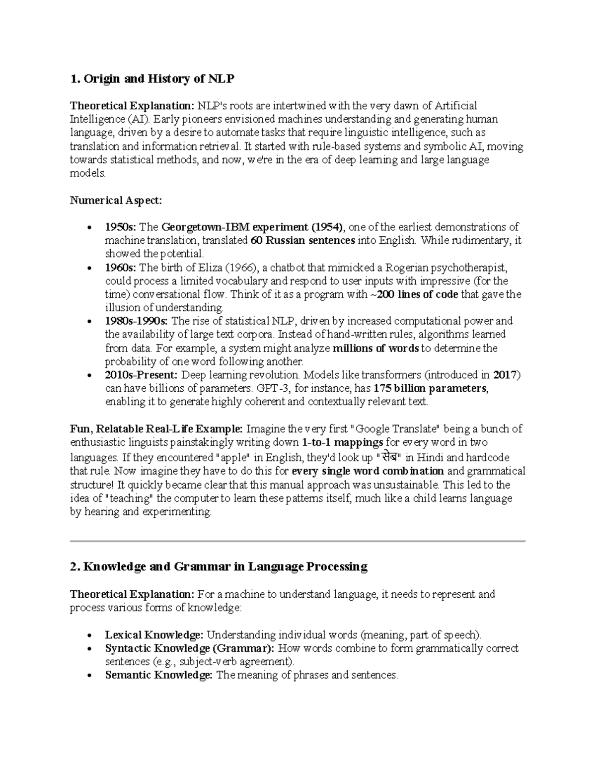 NLP 101: Origins, Knowledge, and Challenges in Language Processing ...