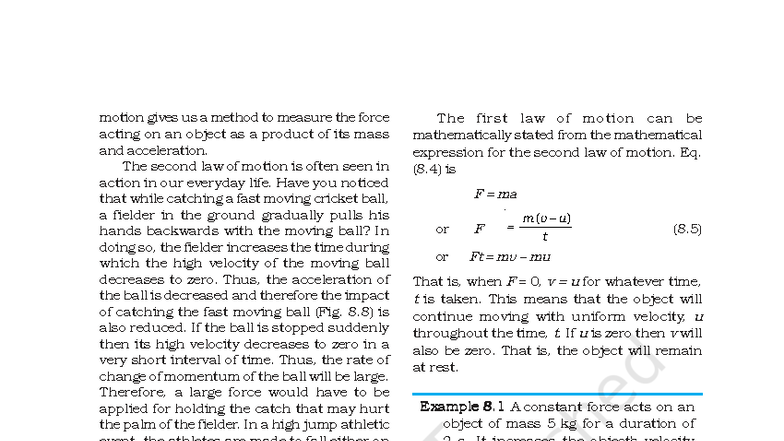 Physics Part-3: Understanding Force and Laws of Motion - Studocu