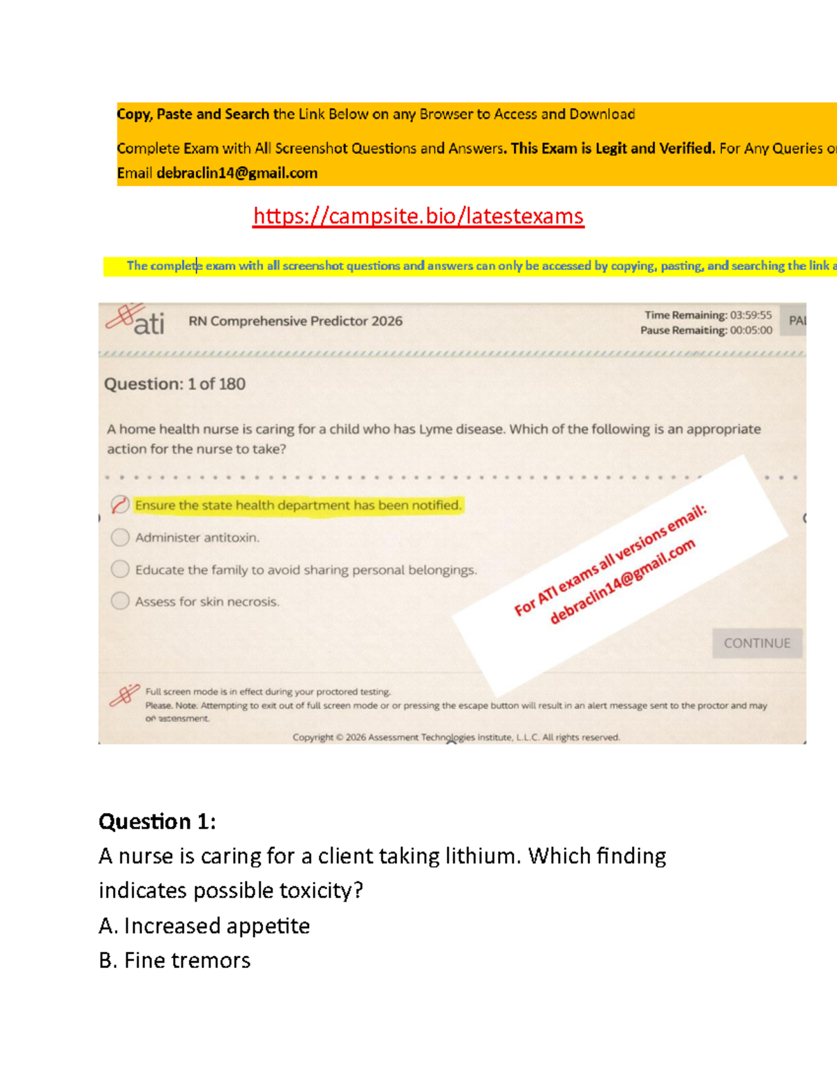 RN Comprehensive Predictor 2026 Exit Exam Q&A Review - Studocu