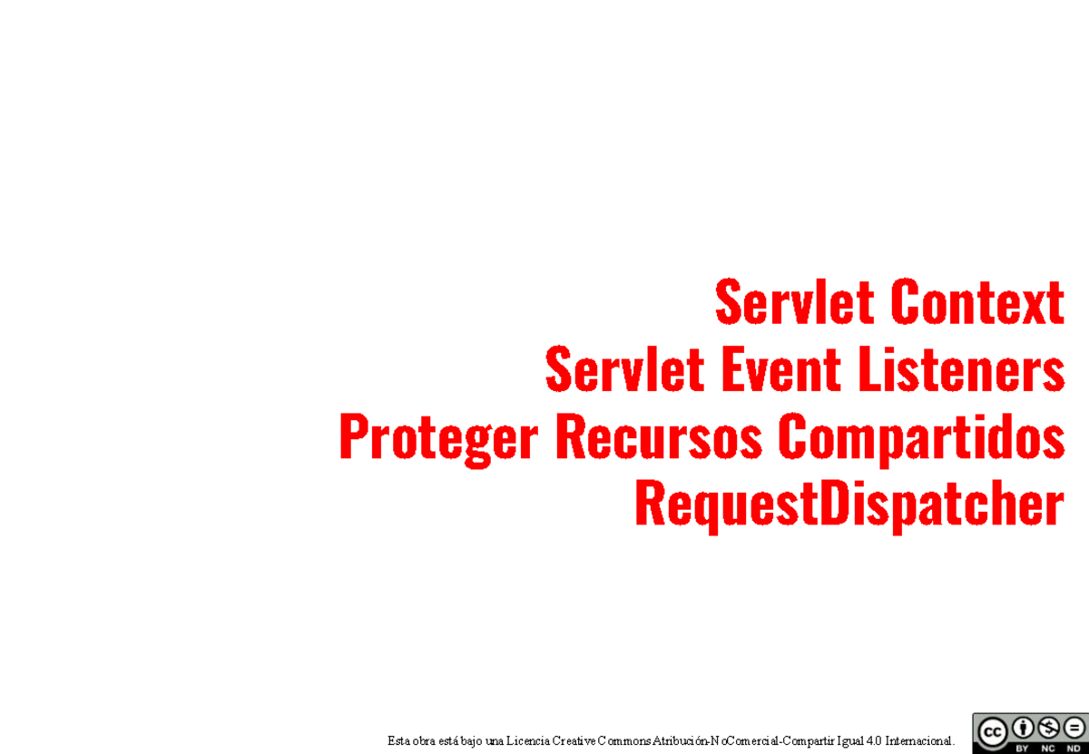 Clase 3 - 2025 - servletcontext y servlet listener - Servlet Context ...