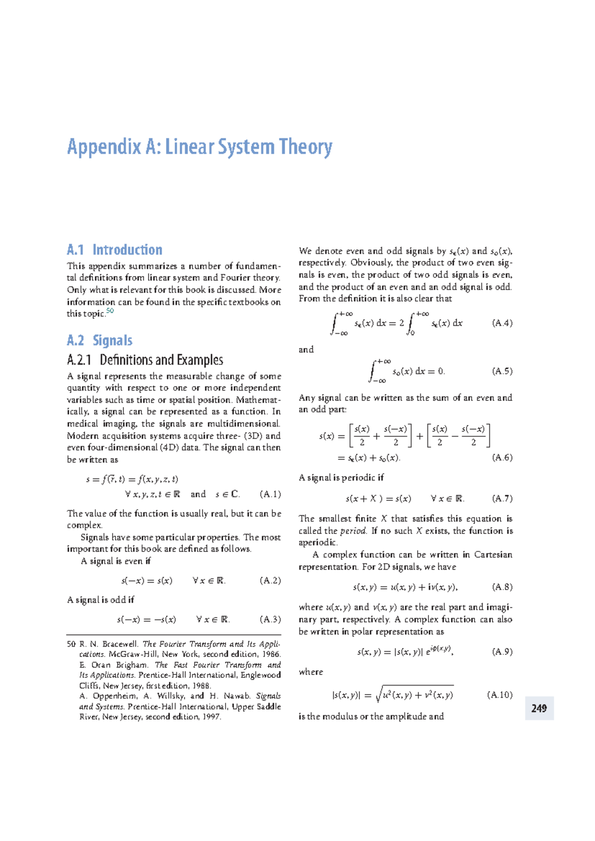 Appendix A: Fundamentals of Linear System Theory (LST) - Studocu