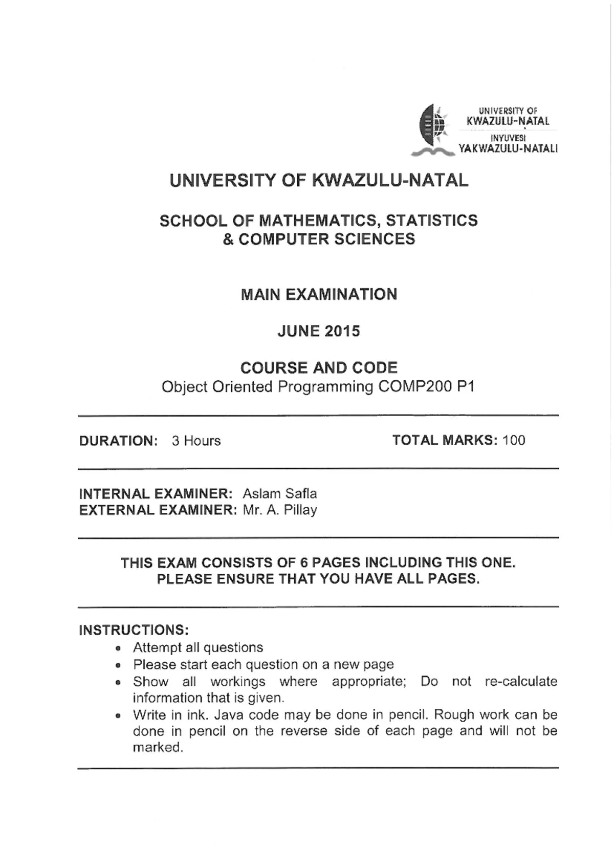 COMP200 Self Test: Method Overloading vs. Overriding & Java Concepts ...