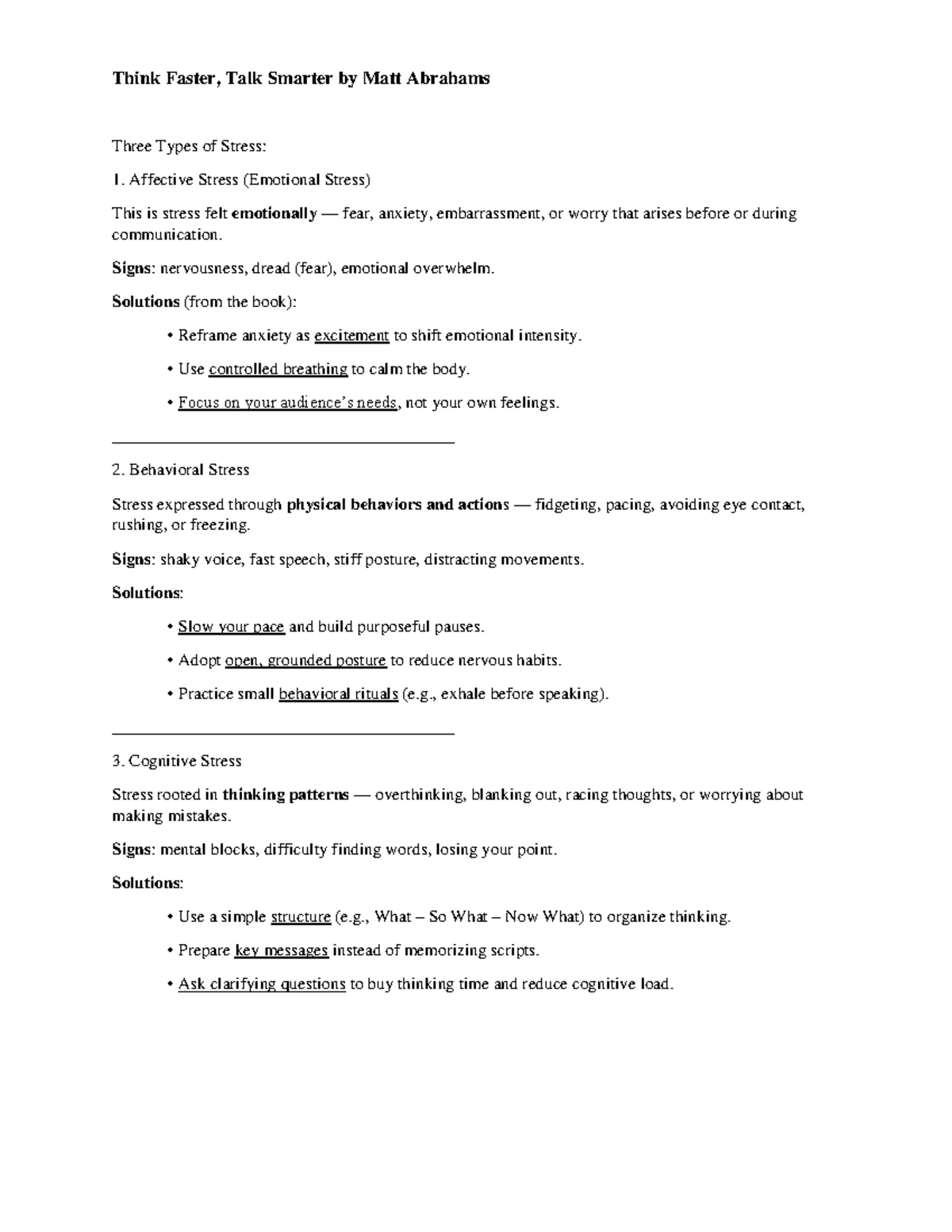 Speaking Coaching: Strategies from 