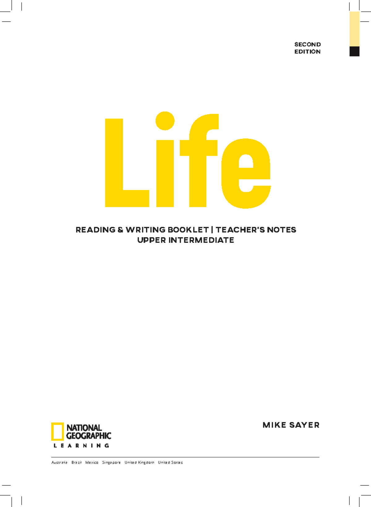 Final Exam Teacher's Notes for 2e Life Reading & Writing Booklet - Studocu