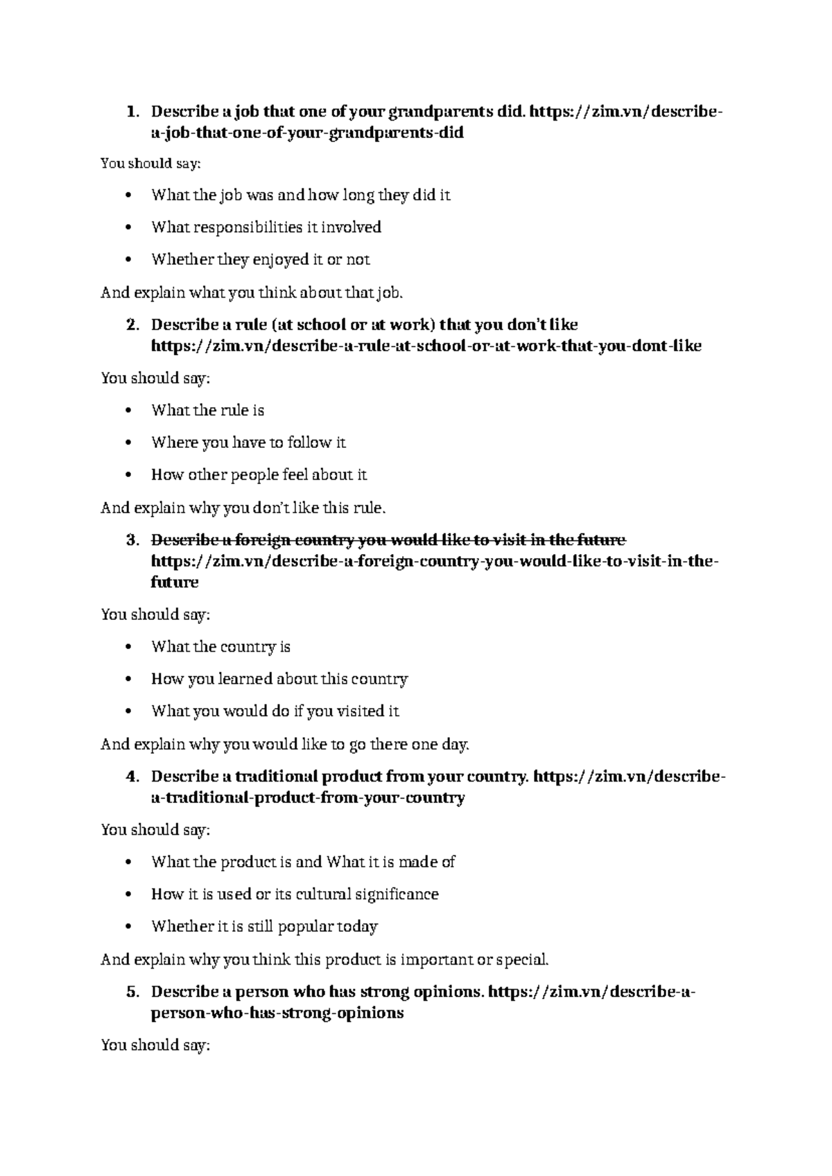 Descriptive Writing Topics for ESL 101: Practice Prompts - Studocu