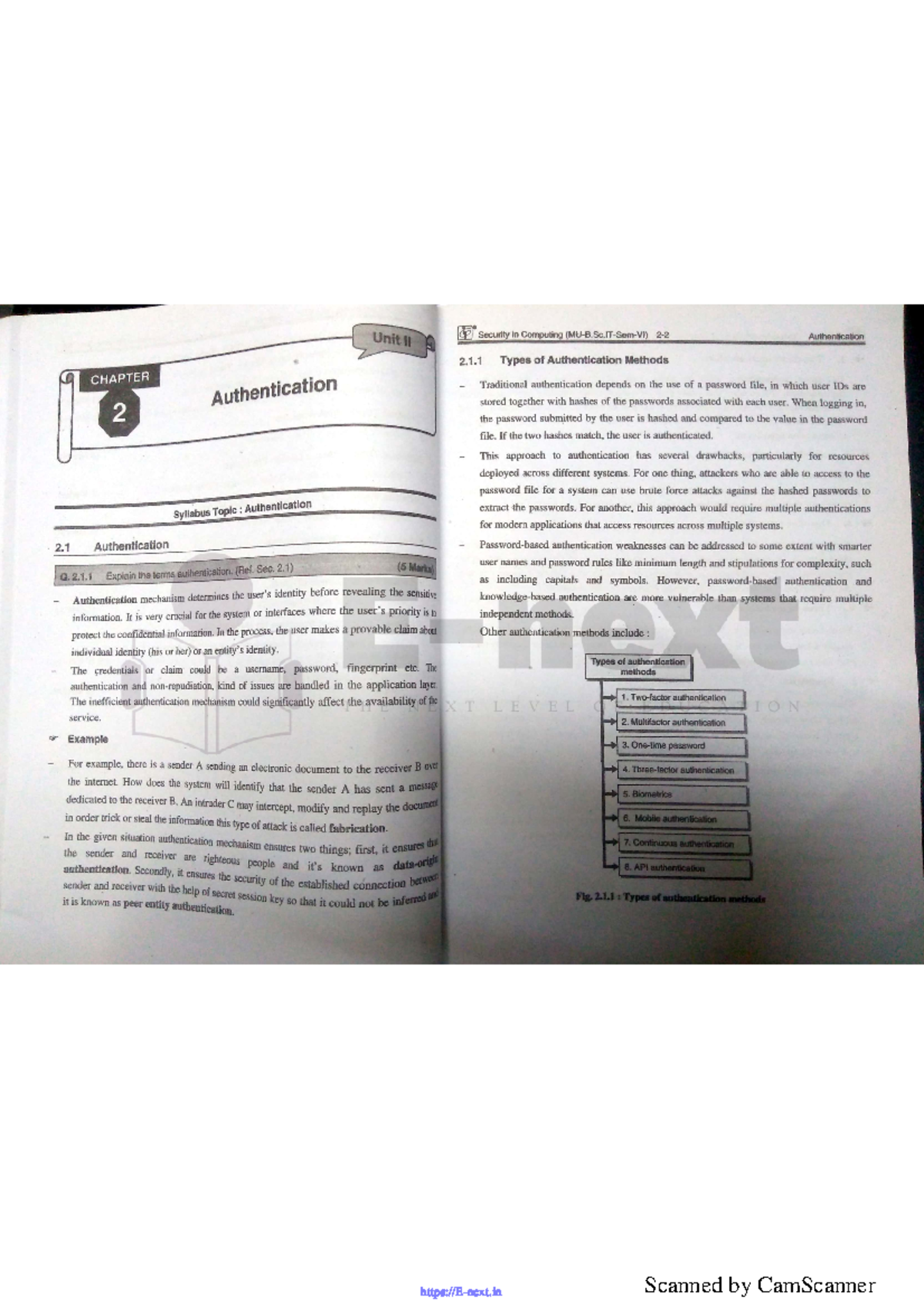 Unit 2: Authentication Methods in Computing - Security Overview - Studocu