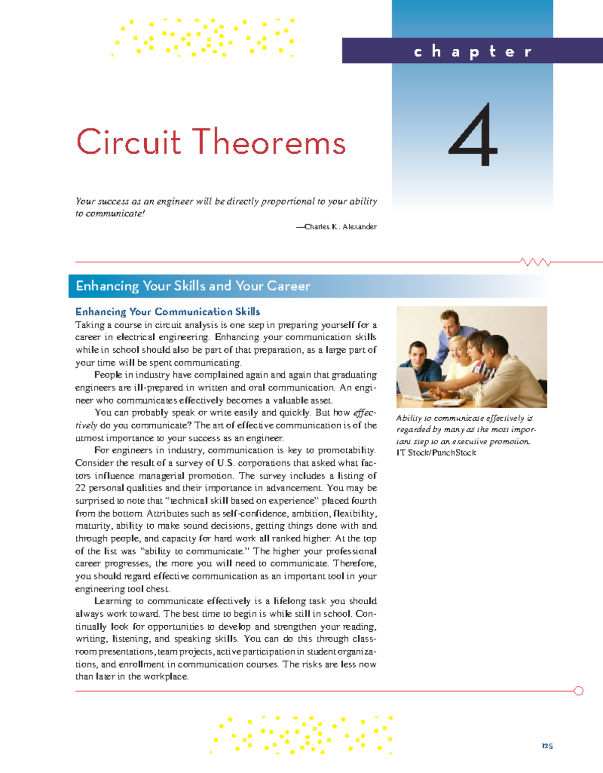 Chapter 4 - 125 Circuit Theorems Your success as an engineer will be ...