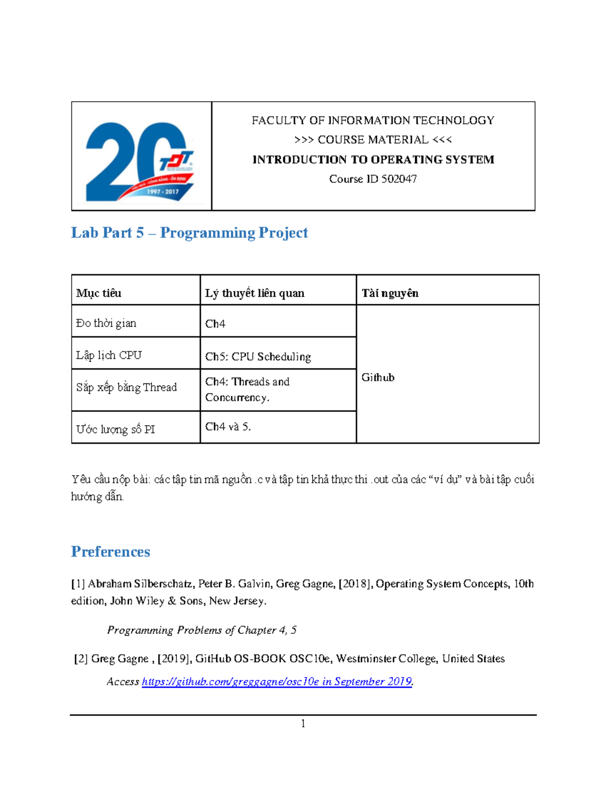 Lab 5 - VN: Programming Project on CPU Scheduling & PI Estimation ...
