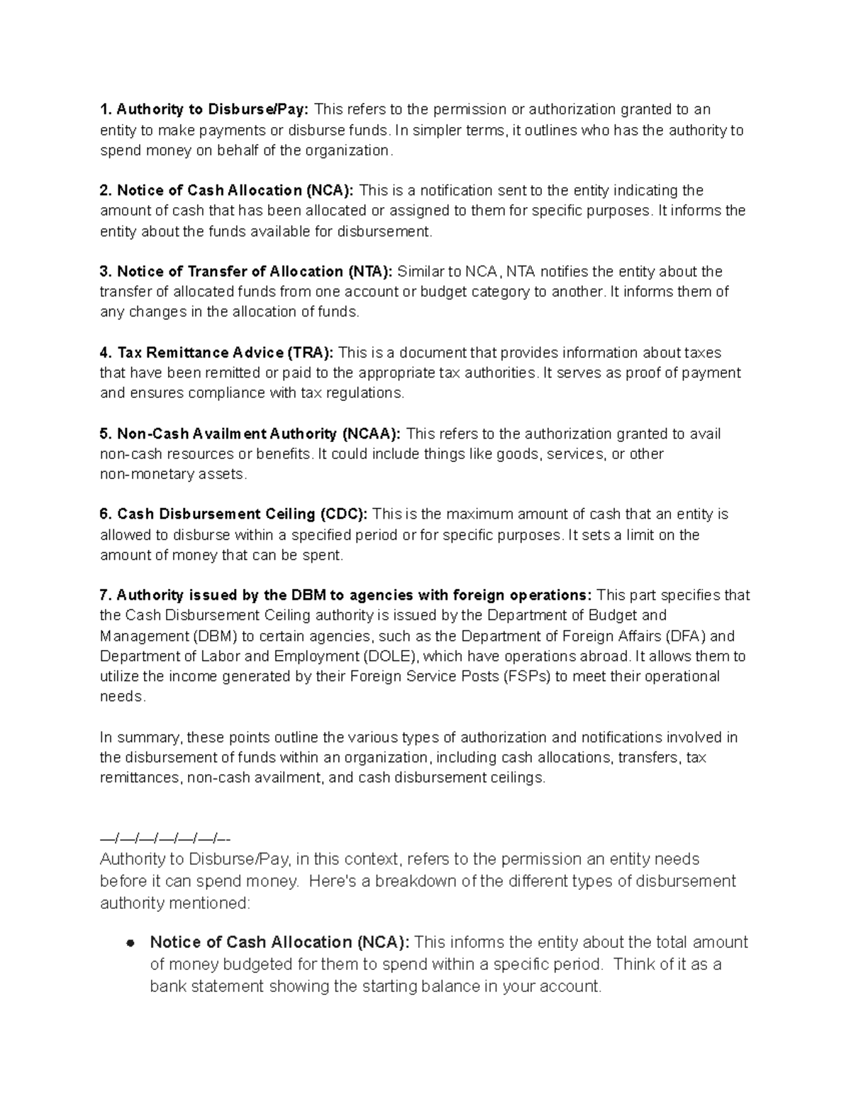 Disbursement Overview - Accounting for Gov’t & NPO - CHAPTER 5 - Studocu