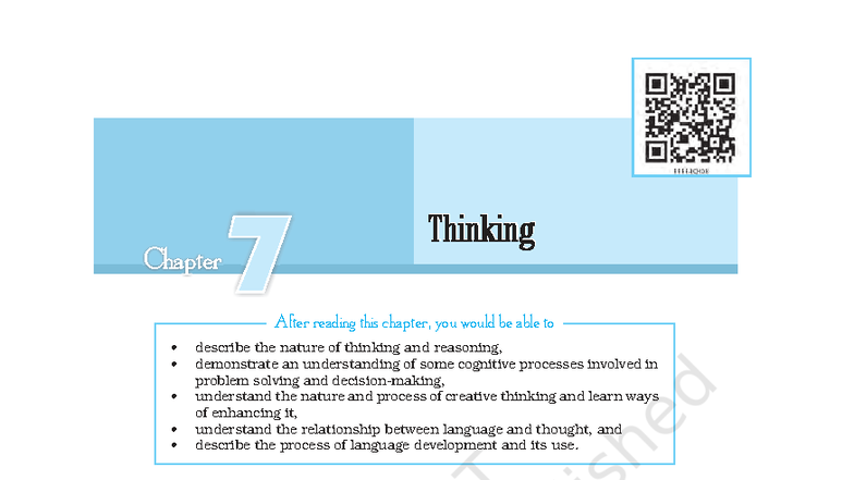 Chapter 7: Understanding Thinking and Reasoning (Kepy107) - Studocu