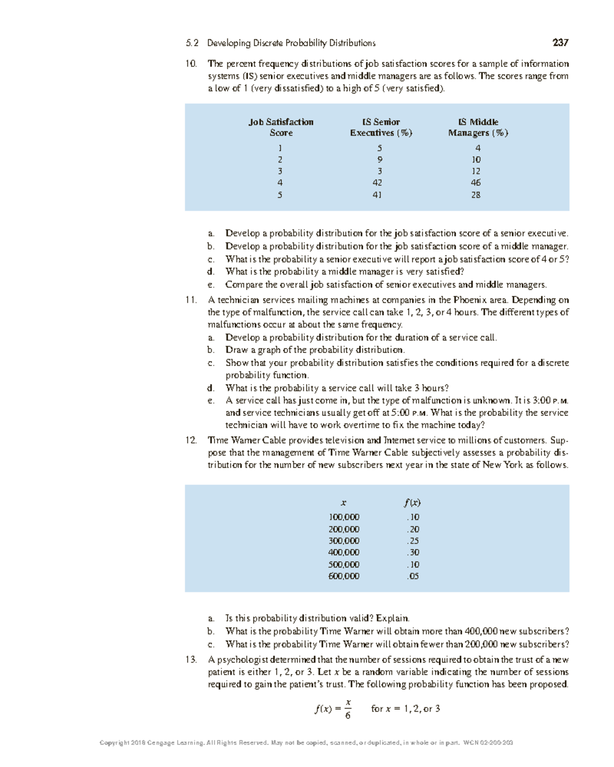 Chapter 5: Discrete Probability Distributions Analysis and Examples ...