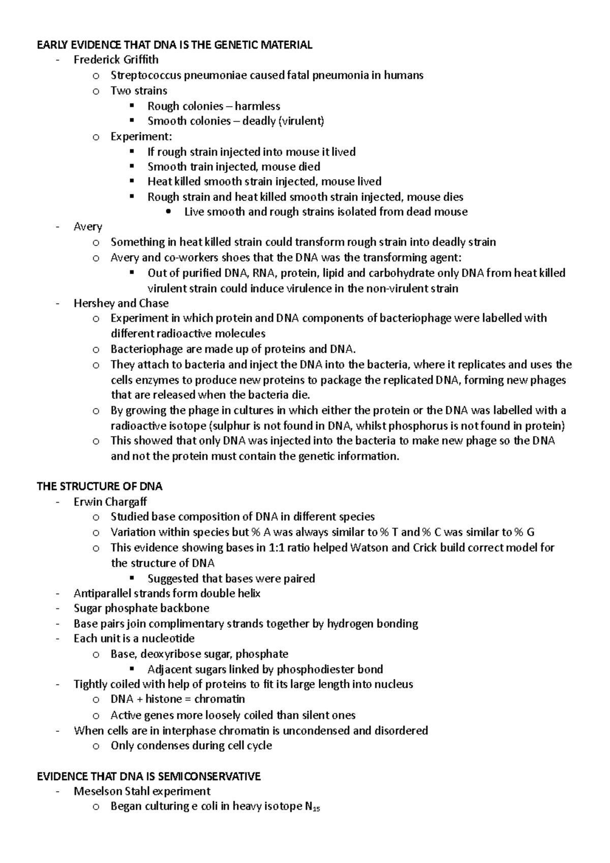 IMS - nucleic acis - lecture notes - MEDI1220 - Leeds - Studocu