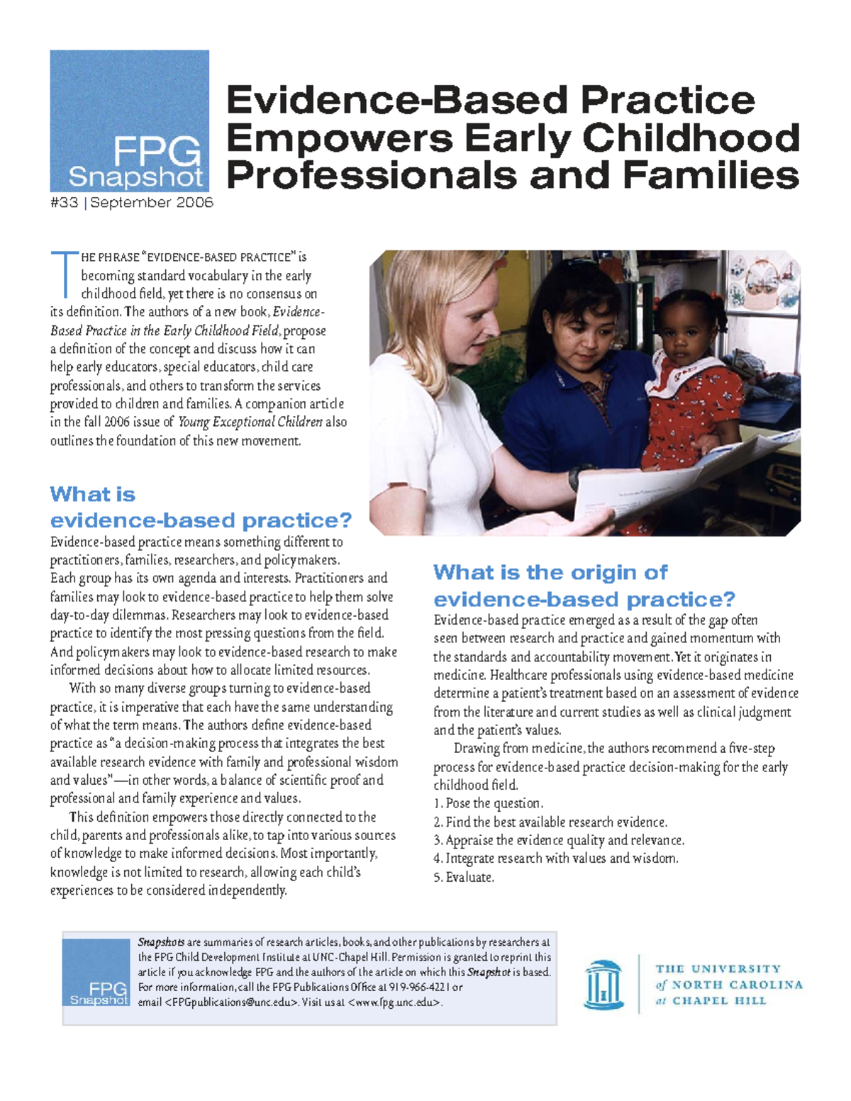 Evidence-Based Practice in Early Childhood: Empowering Professionals ...