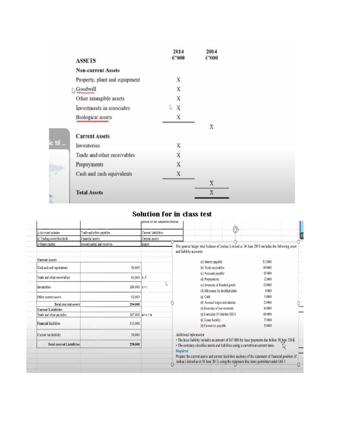CM2 - In-Class Test Solutions and Adjusting Events Analysis - Studocu