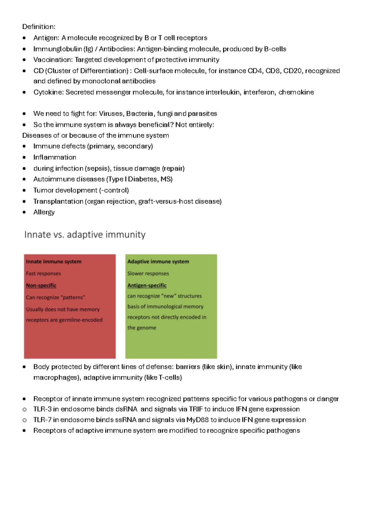 Immunologie 1-4: Comprehensive Overview of Immune System Mechanisms ...