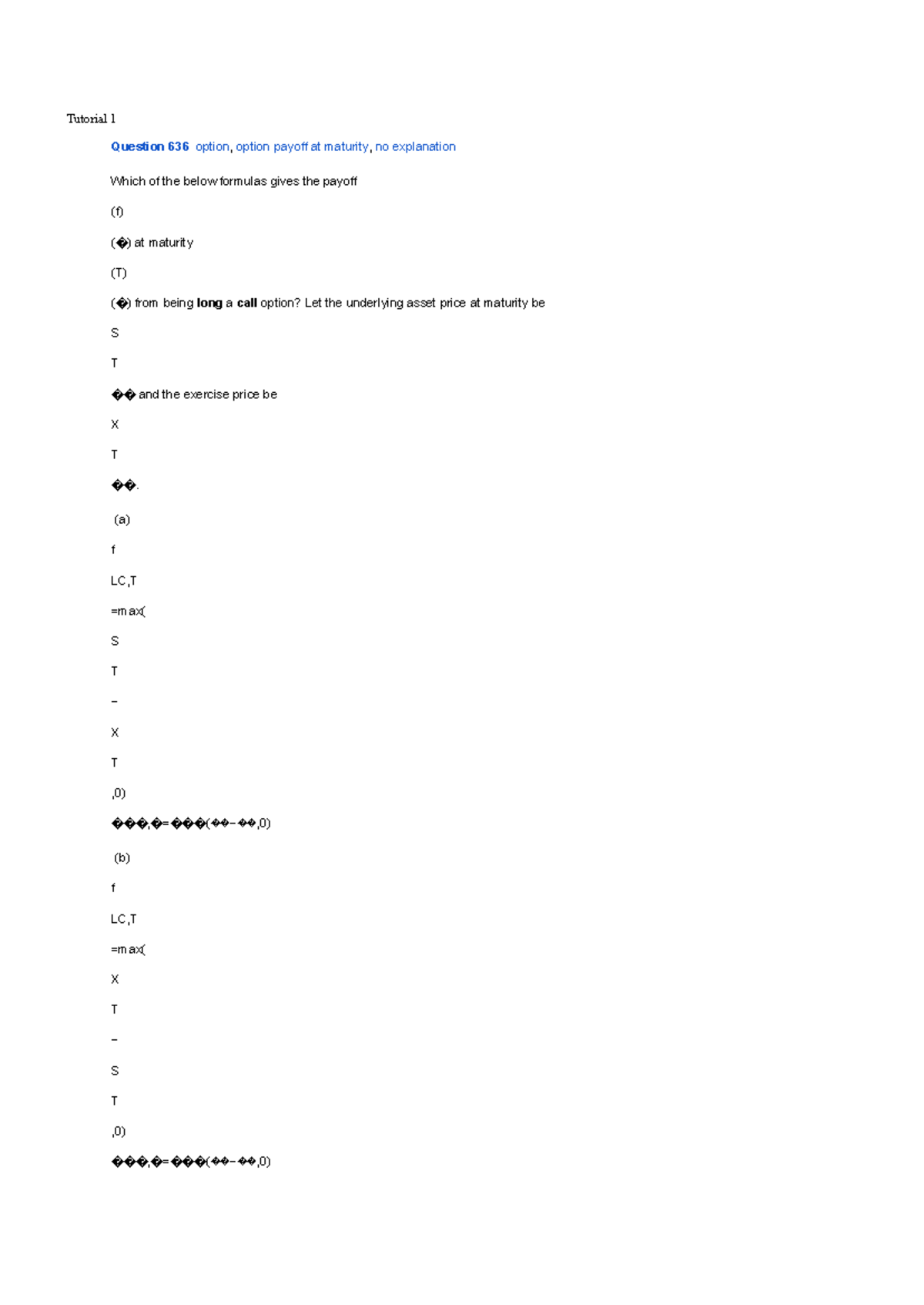 FIN 301 Final Exam Notes: Midterm Prep for Options and Futures - Studocu