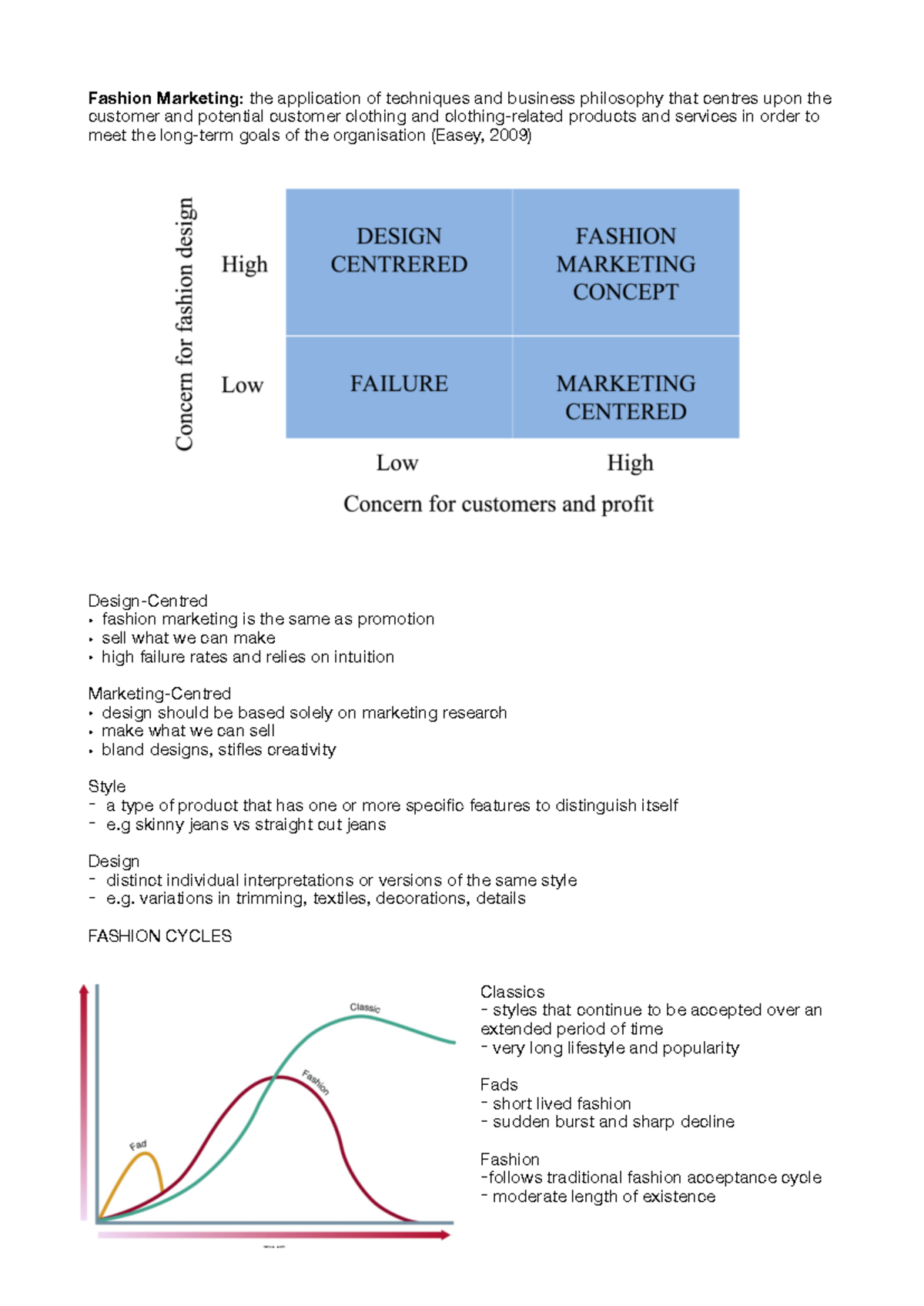 IFM WEEK 1 - Lecture notes 1 - Fashion Marketing: the application of ...