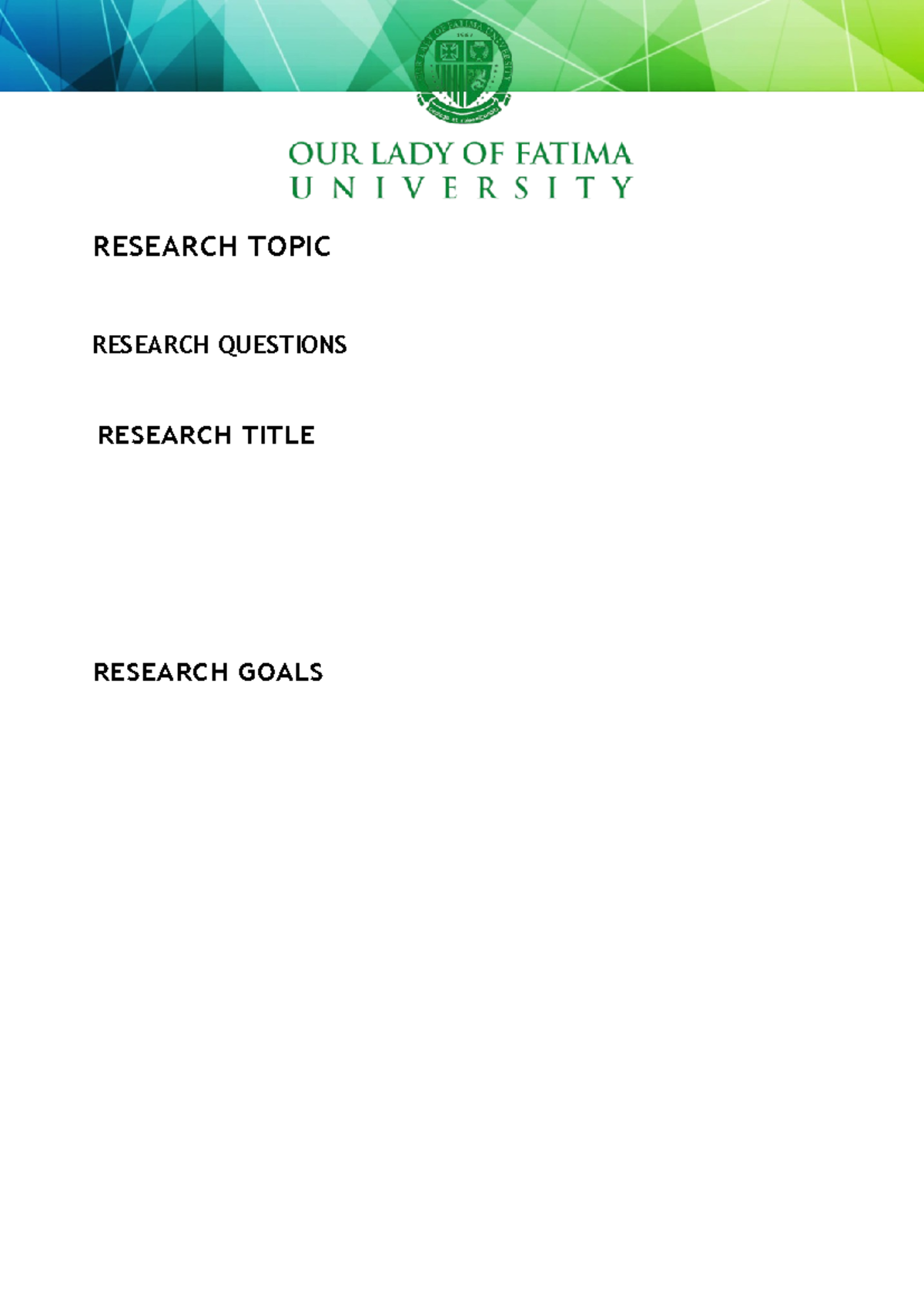 Research Template-PURC - Practical Research 2 (PR2) Format - RESEARCH ...