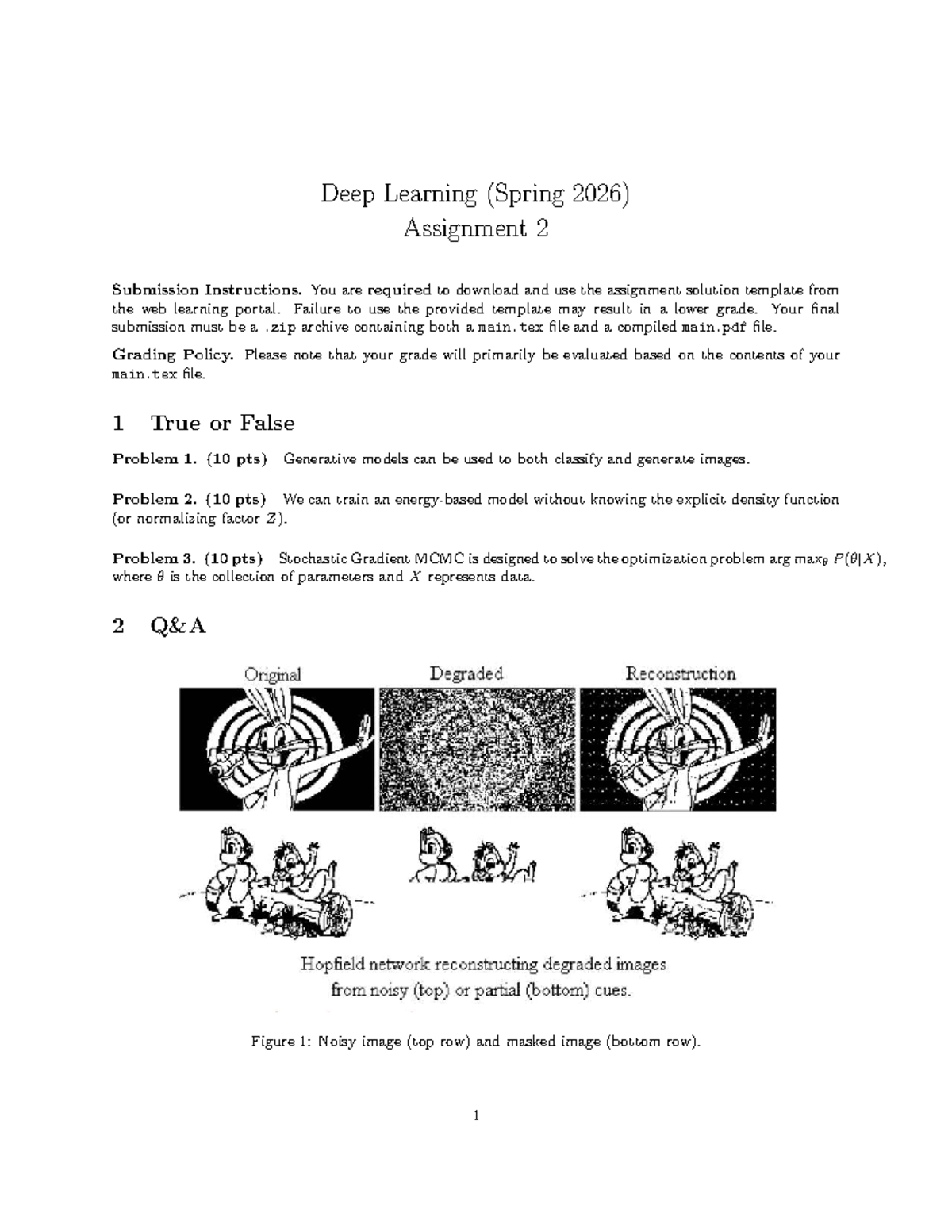 Deep Learning (Spring 2026) Assignment 2 Submission Guidelines - Studocu