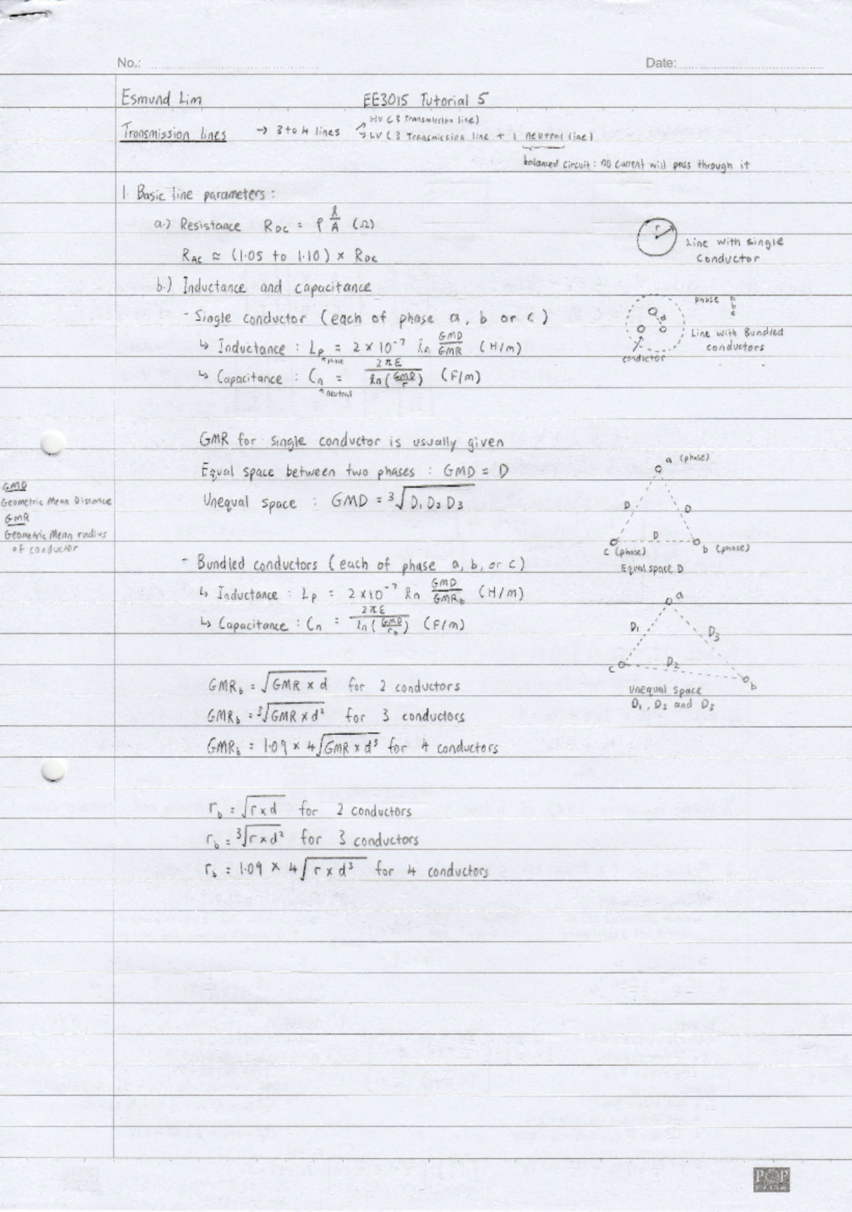 Power Systems and Protection Tutorial 5 Solution - \r#.-+ ial 5 -) 3ioh ...